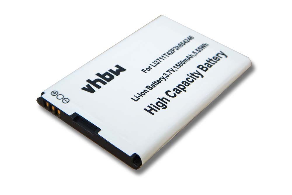 vhbw kompatibel mit ZTE AC33, Arizona, F165, GH300C, Joe, L530G, Link Flip Smartphone-Akku Li-Ion 1500 mAh (3,7 V)