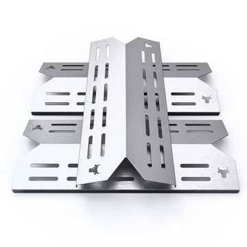 tuning-art Grillerweiterung GA25 Brennerabdeckung Set Edelstahl für Landmann Triton 3.0 und 3.1