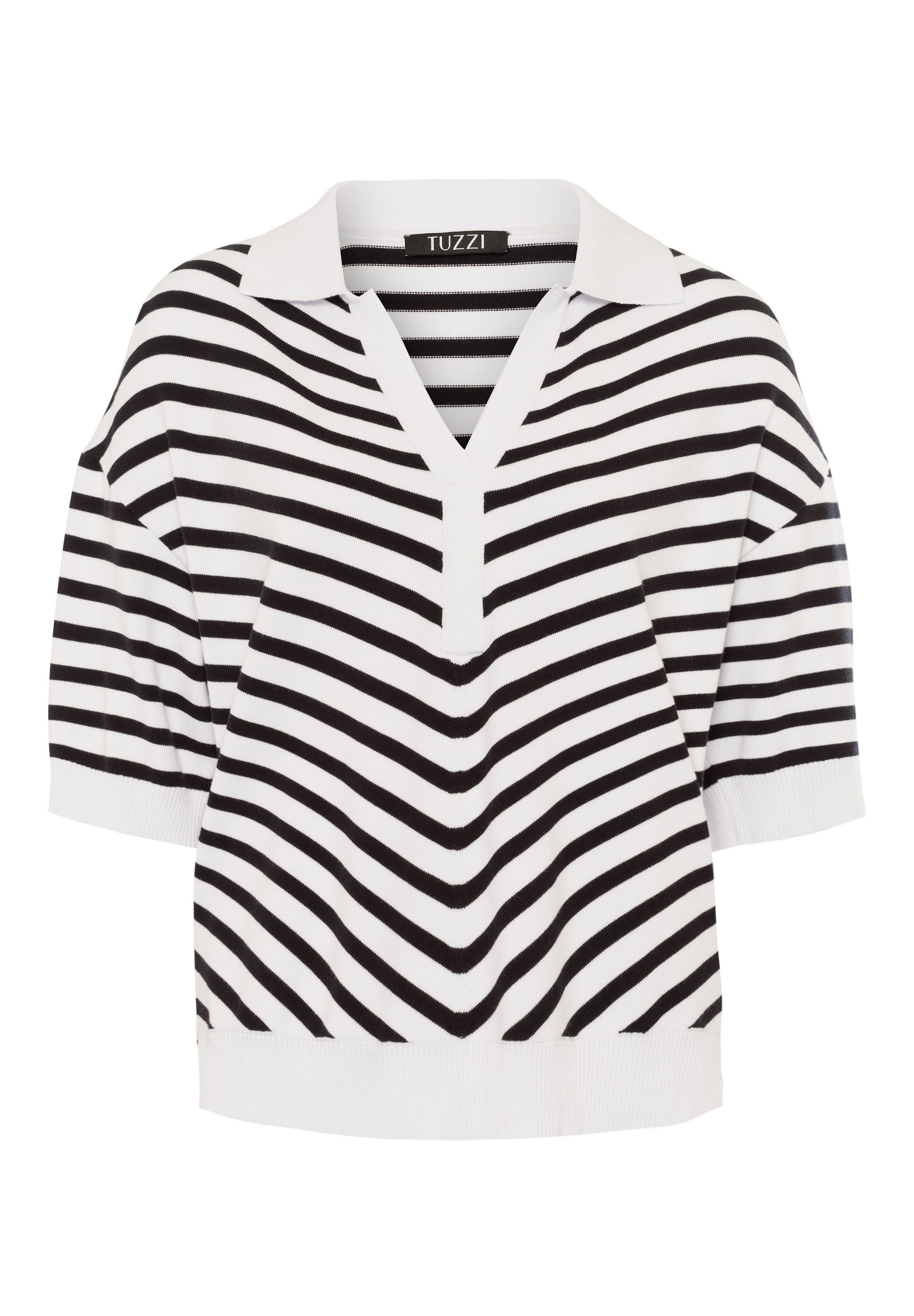 TUZZI Strickpullover mit sportivem Kragen günstig online kaufen