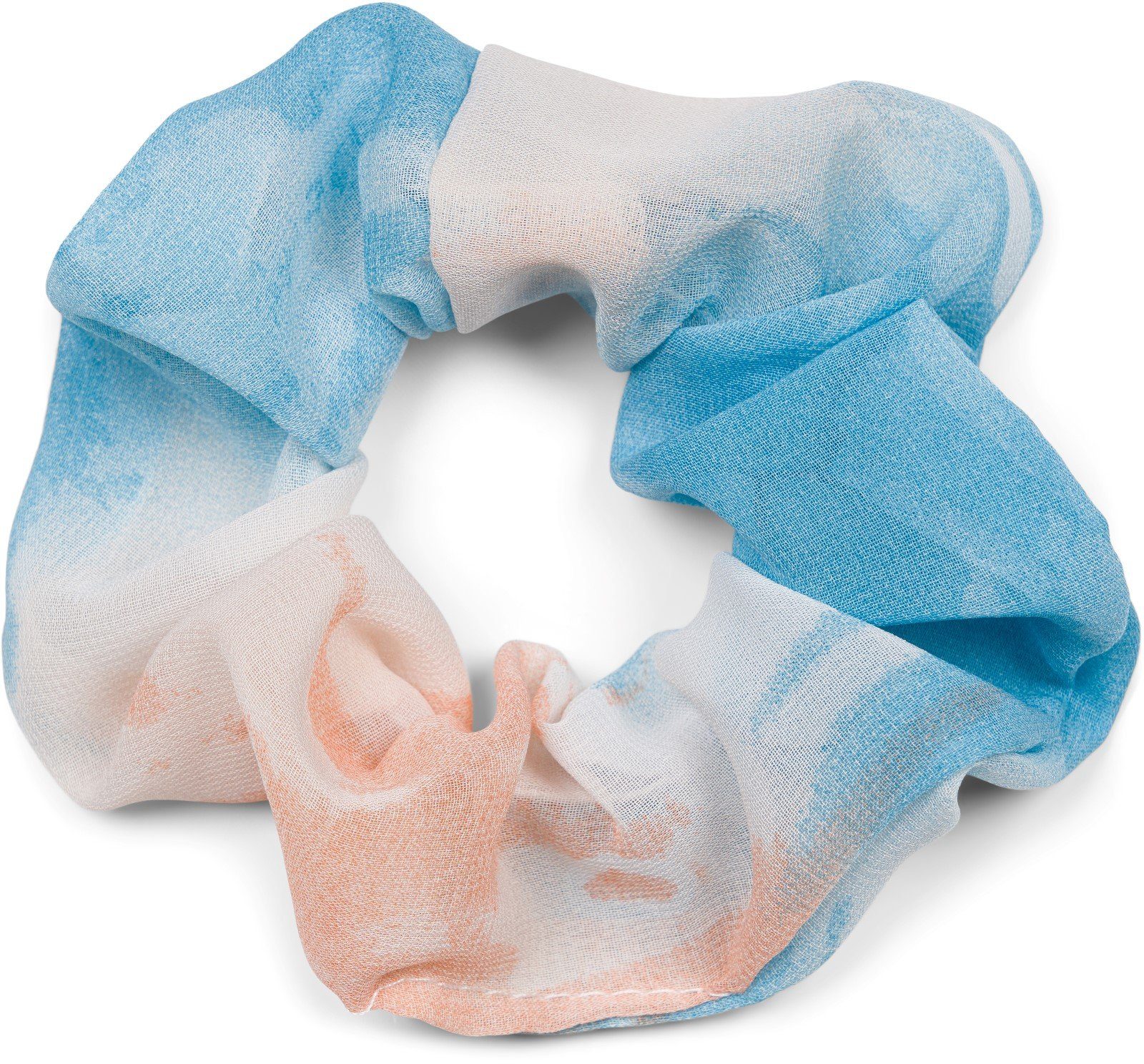 styleBREAKER Haargummi, 1-tlg., Scrunchie Haargummi Farbverlauf bunt Blau-Orange