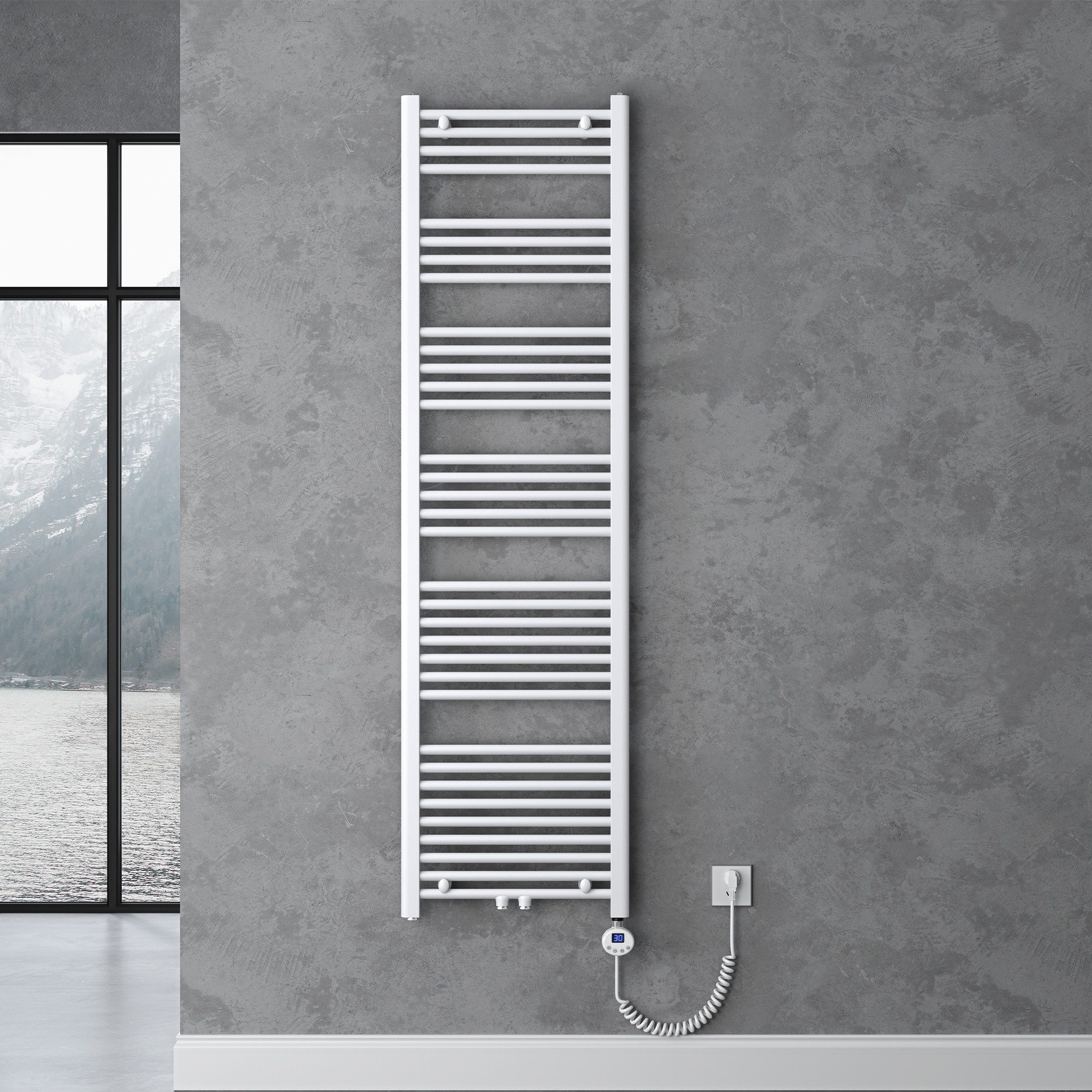 doporro Badheizkörper Badheizung Elektroheizung mit Heizstab Wandheizung RH günstig online kaufen