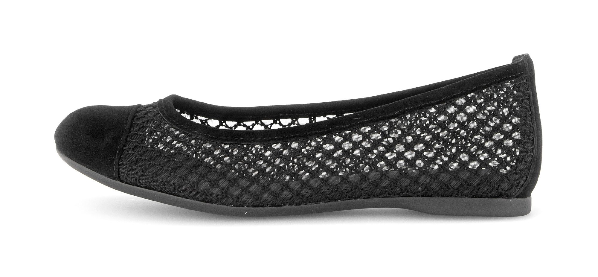 Gabor Ballerina Frühlingsschuh, Schlupfschuh in sommerlicher Häkeloptik