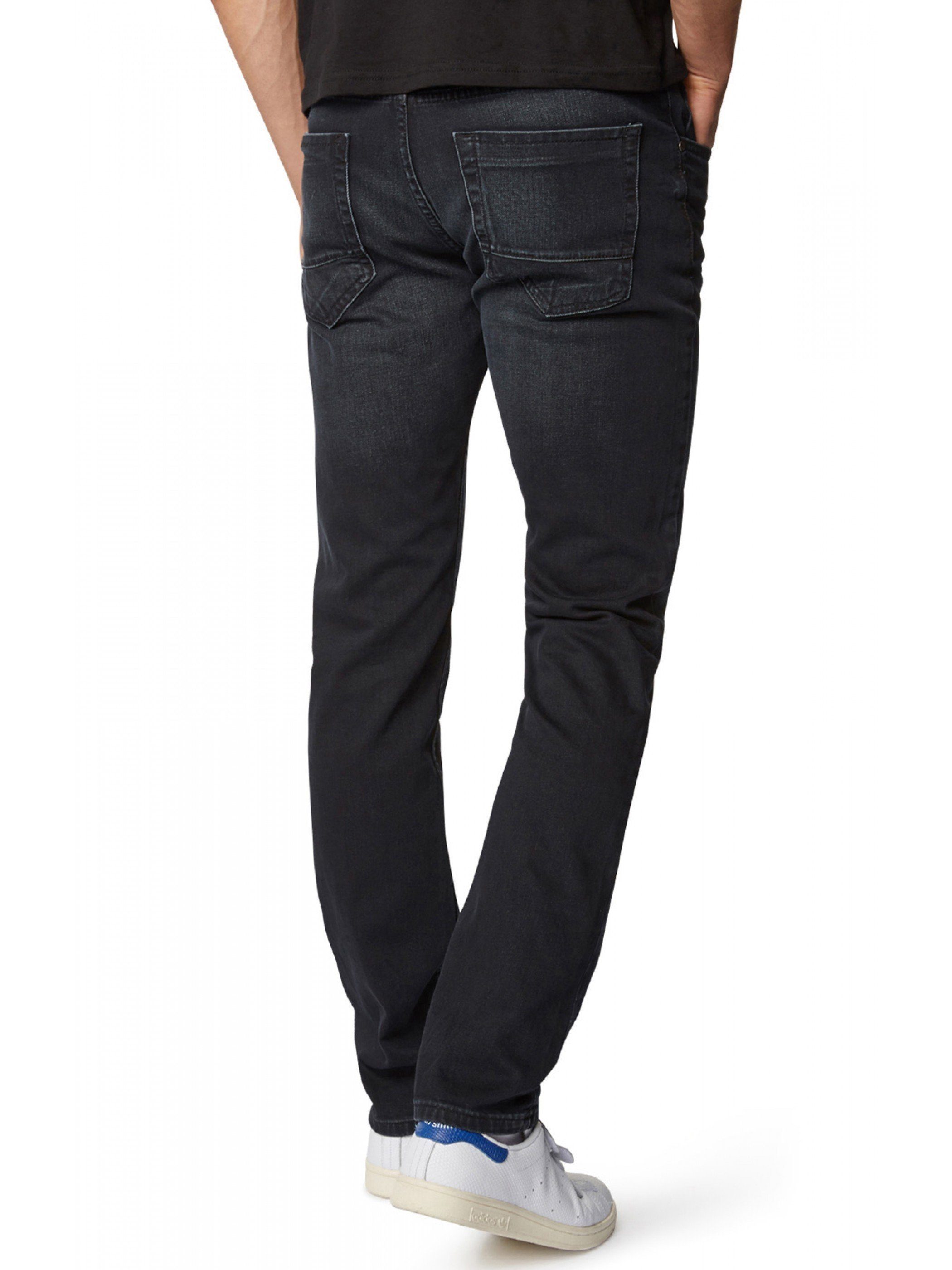 (pirate Travis Schwarz 4305) black Slim-fit-Jeans WOTEGA Jeans