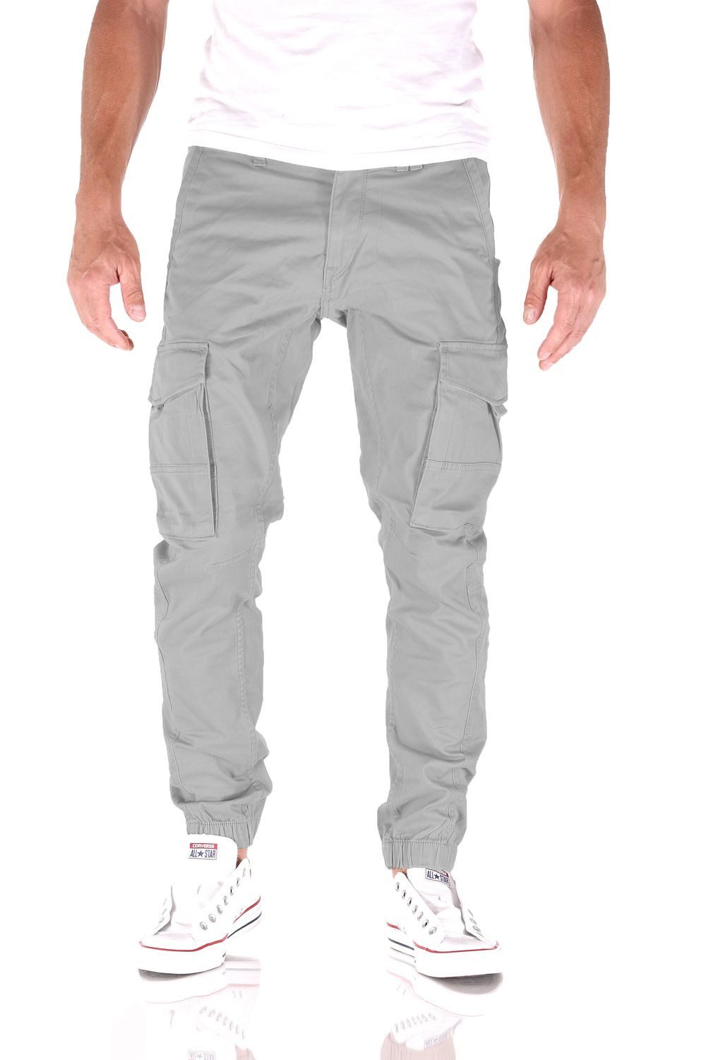 Jack & Jones Cargojeans Jack & Jones Paul Flake Tapered Slim Cargo Herren Jeans Hose