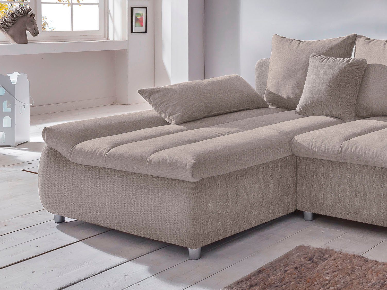 INOSIGN Ecksofa Imola, bequem, aktuelle Steppung günstig online kaufen