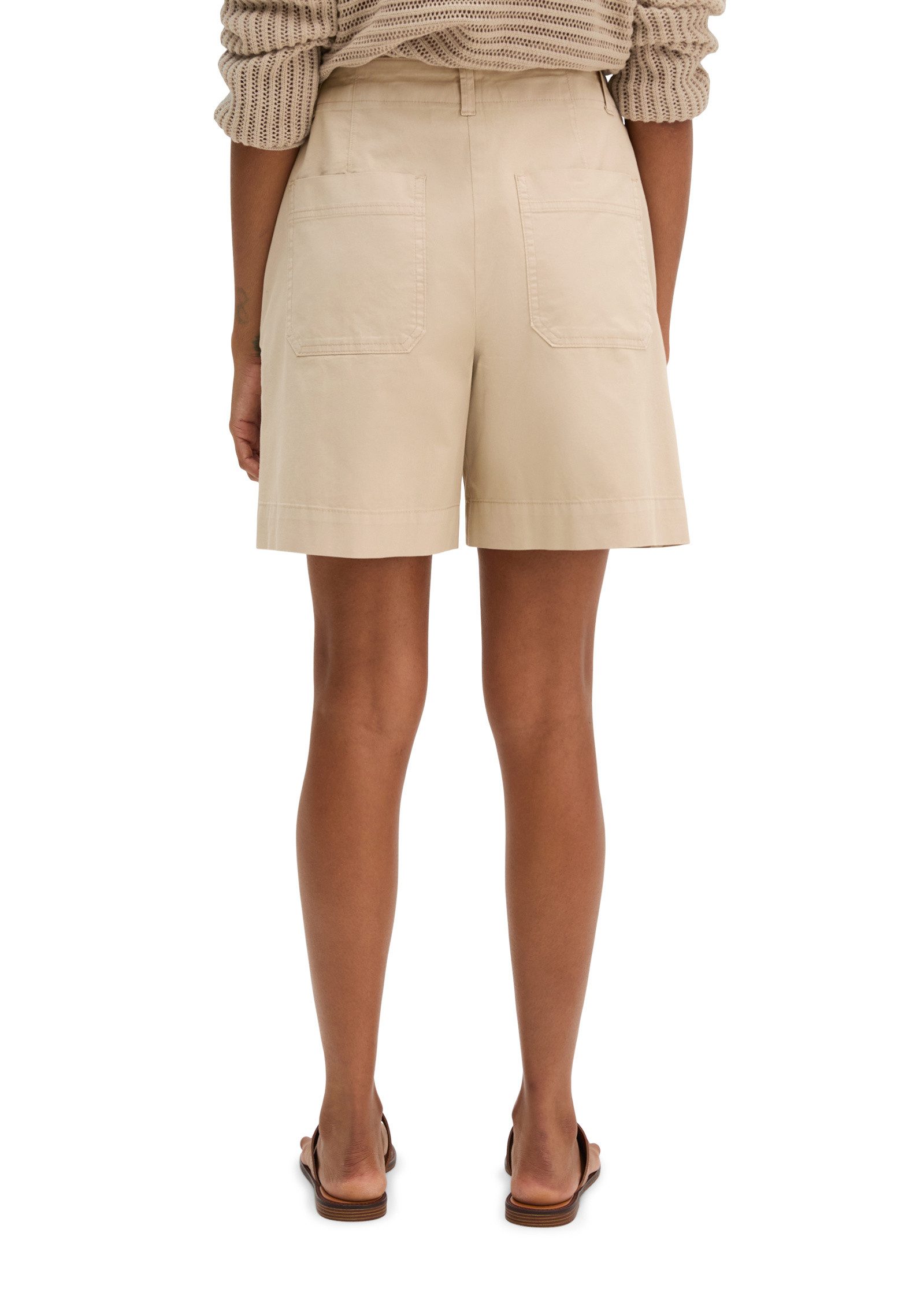 Marc O'Polo Shorts aus Organic Cotton-Lyocell-Leinen-Mix
