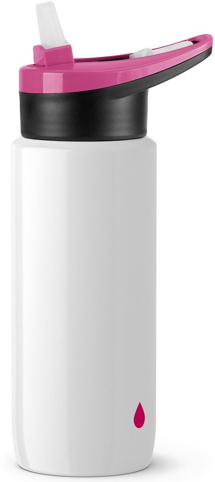 Emsa Trinkflasche Drink2Go Light Steel, aus super leichtem Edelstahl, 600 ml