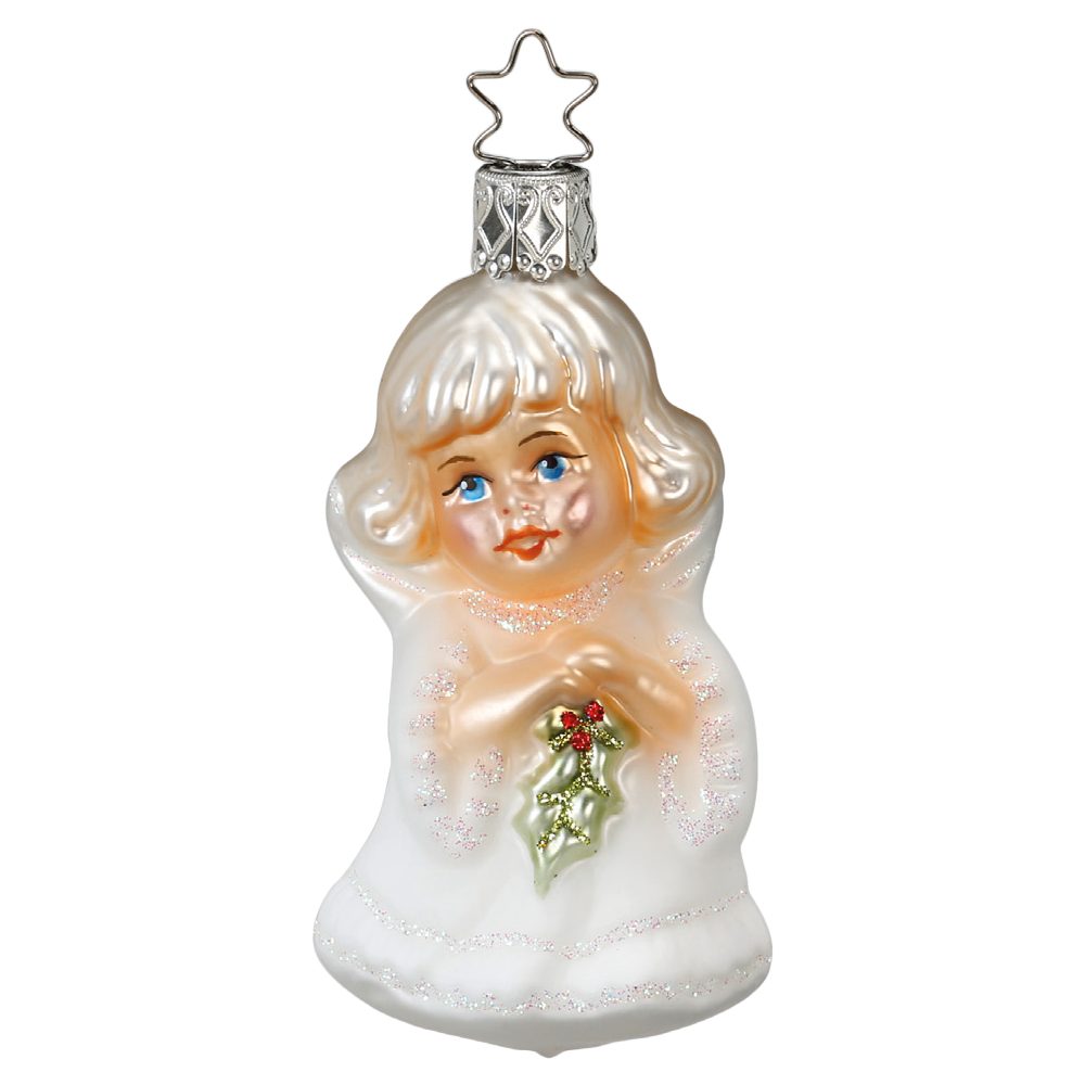 INGE-GLAS® Christbaumschmuck Liebes Engelchen (1-tlg), mundgeblasen, handbemalt