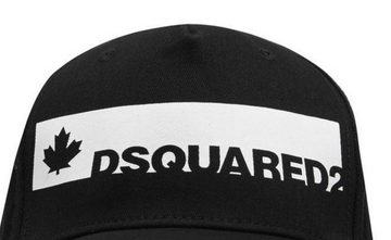 Dsquared2 Baseball Cap Dsquared2 Iconic Mapple Black White Baseballcap Cap Kappe Basebalkappe