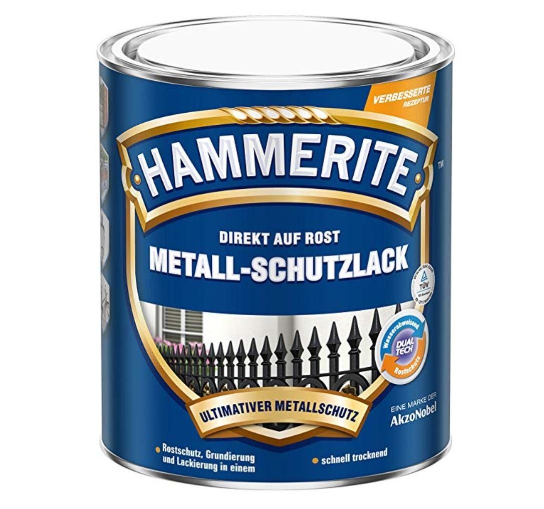 Metallschutzlack AKZO NOBEL 5087588 (Hammerite) Metall-Schutzlack Silber glänzend 2,5Lt