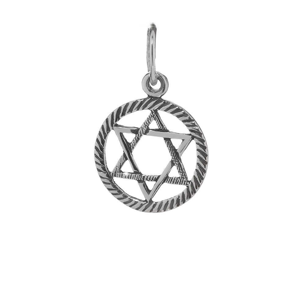 Kettenanhänger Ketten Anhänger 925er Sterlingsilber Kleiner David