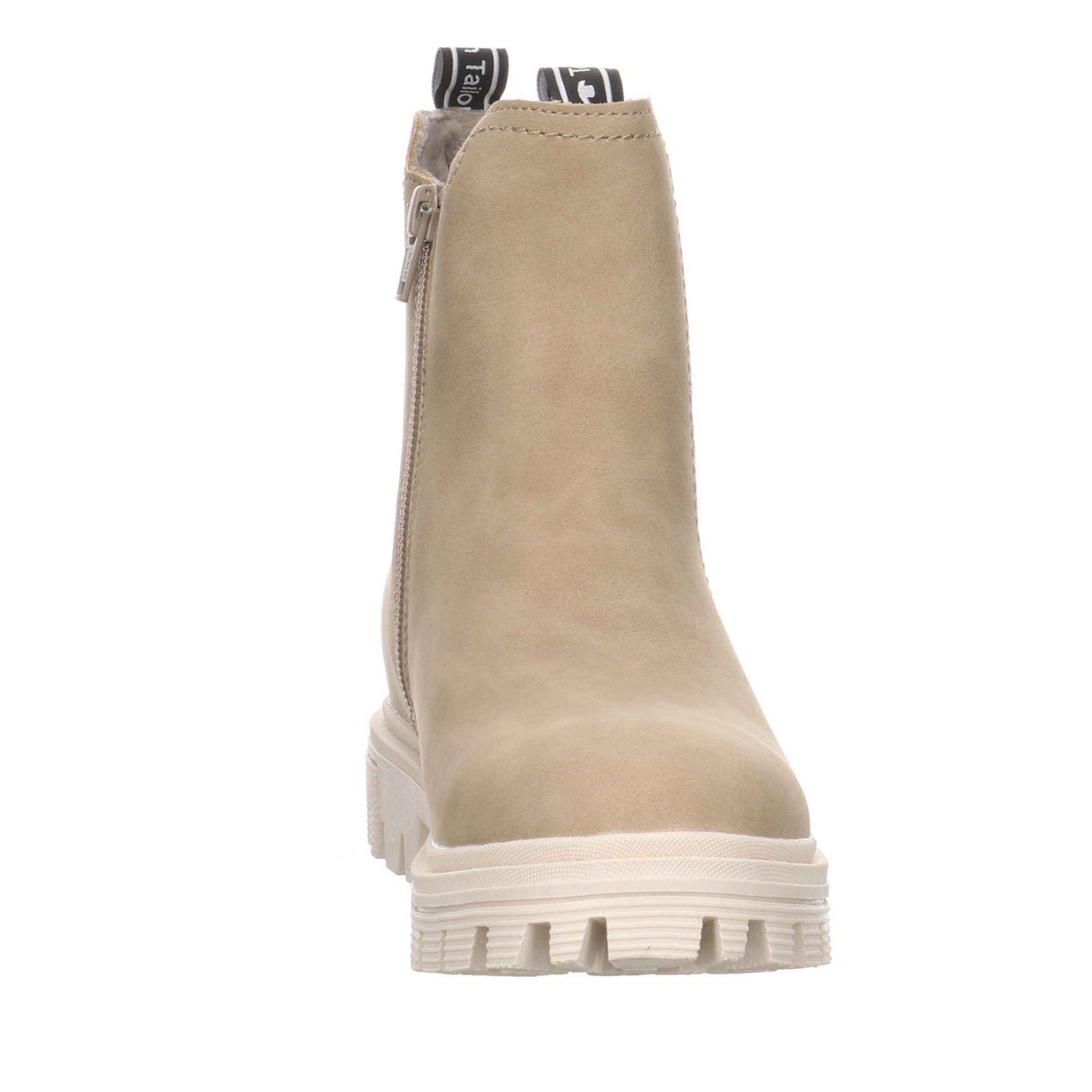 TAILOR Mädchen Chelsea Boots Kinderschuhe Stiefel Synthetik TOM beige Stiefelette Schuhe