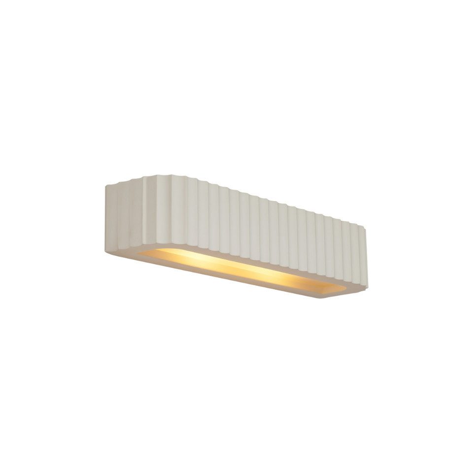 Qazqa Wandleuchte Plaster, ohne Leuchtmittel, E14, Beige, Skandinavisch, Gips, 2-flammig