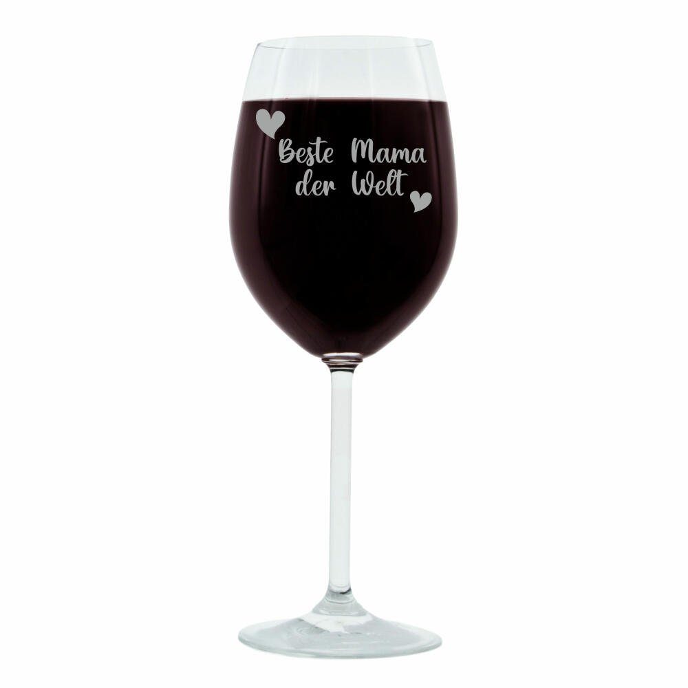 LEONARDO Weinglas Beste Mama der Welt Bold, Glas, lasergraviert