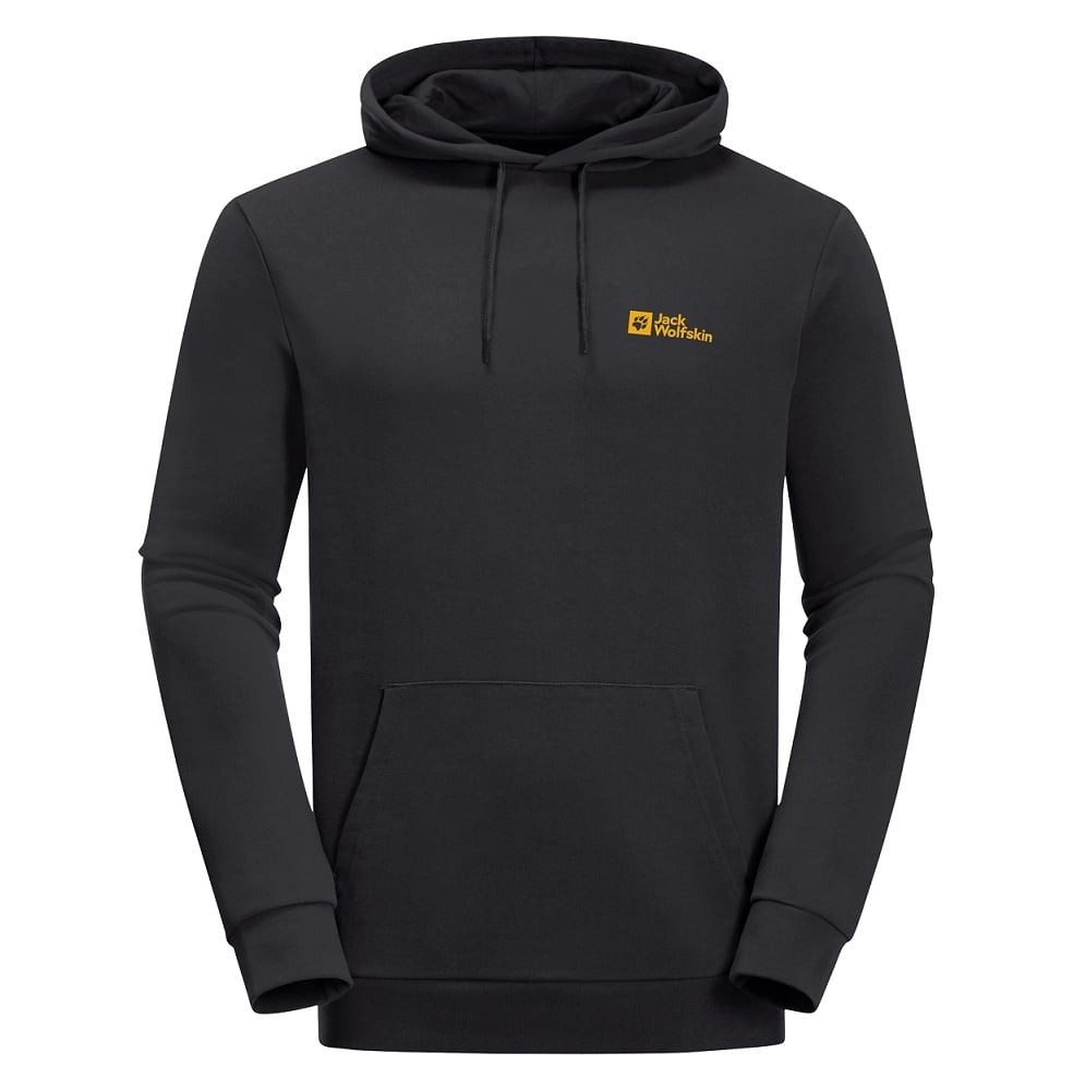 Jack Wolfskin Kapuzenpullover Essential (Bio-Baumwolle) schwarz günstig online kaufen