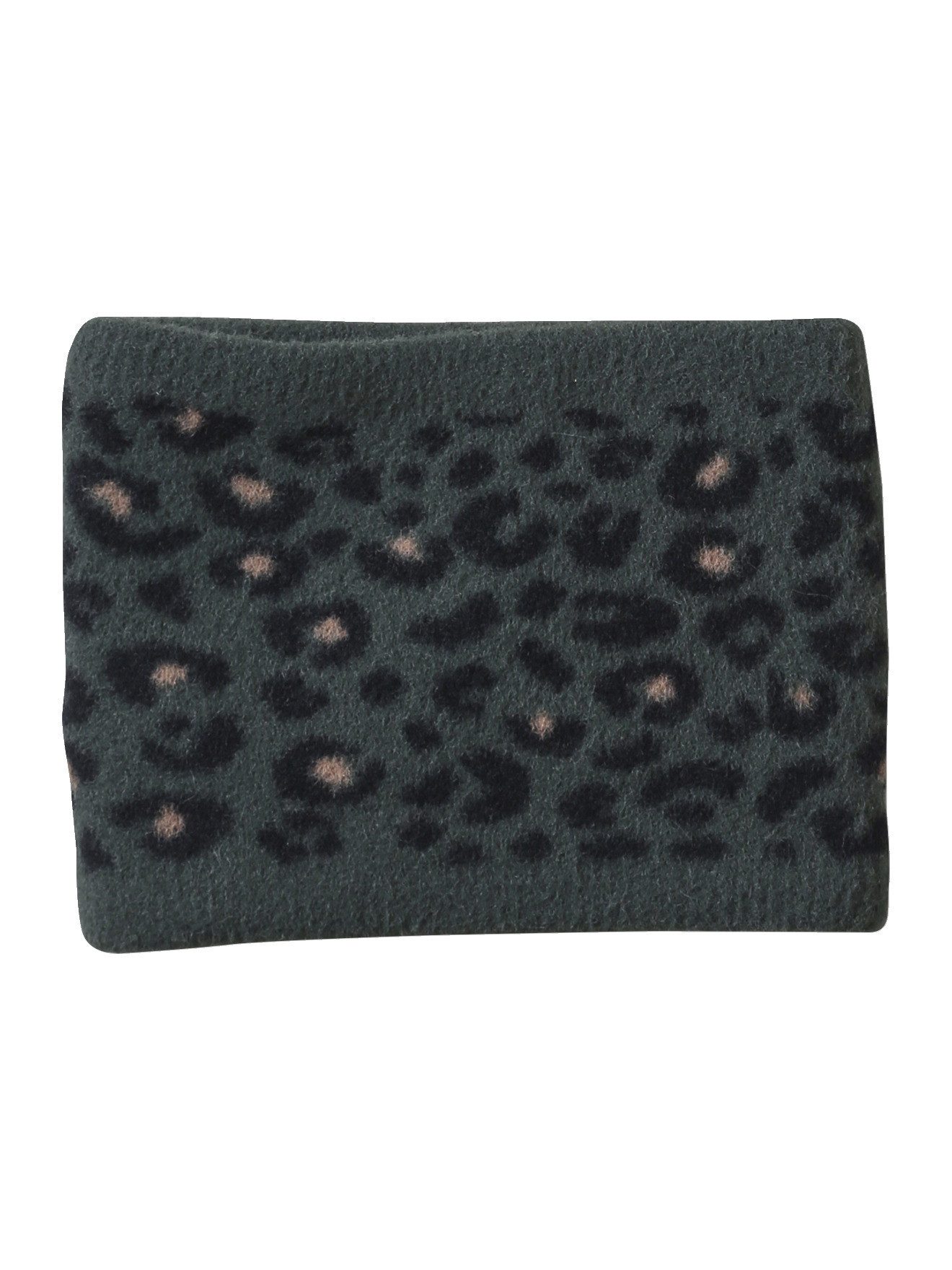 vertbaudet Beanie Mädchen-Set: Mütze & Rundschal mit Leo-Muster