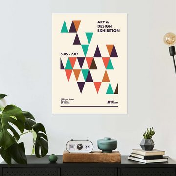 Posterlounge Poster Exhibition Posters, Bauhaus Art & Design, Wohnzimmer Mid-Century Modern Malerei