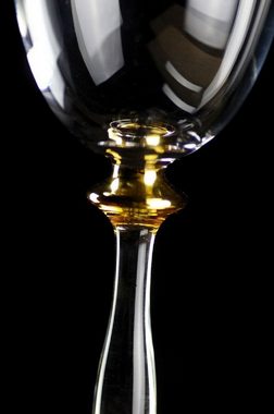 Casa Padrino Weinglas Luxus Barock Weinglas 6er Set Gold Ø 8 x H. 20 cm - Handgefertigte und handgravierte Weingläser - Hotel & Restaurant Accessoires - Luxus Qualität