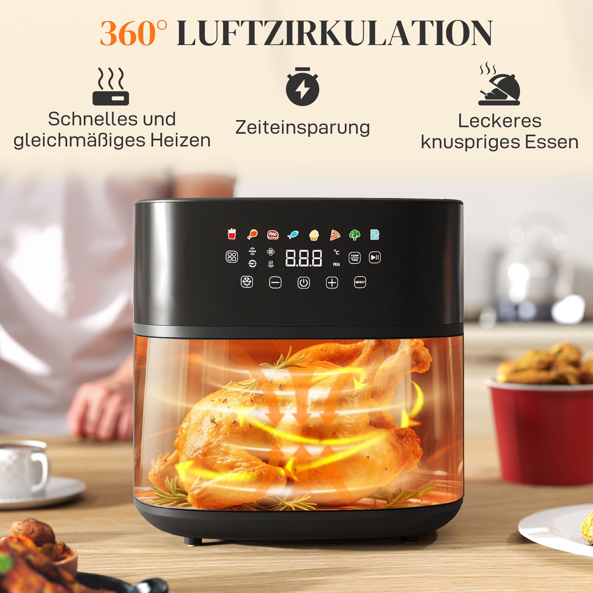 Novzep Heißluftfritteuse