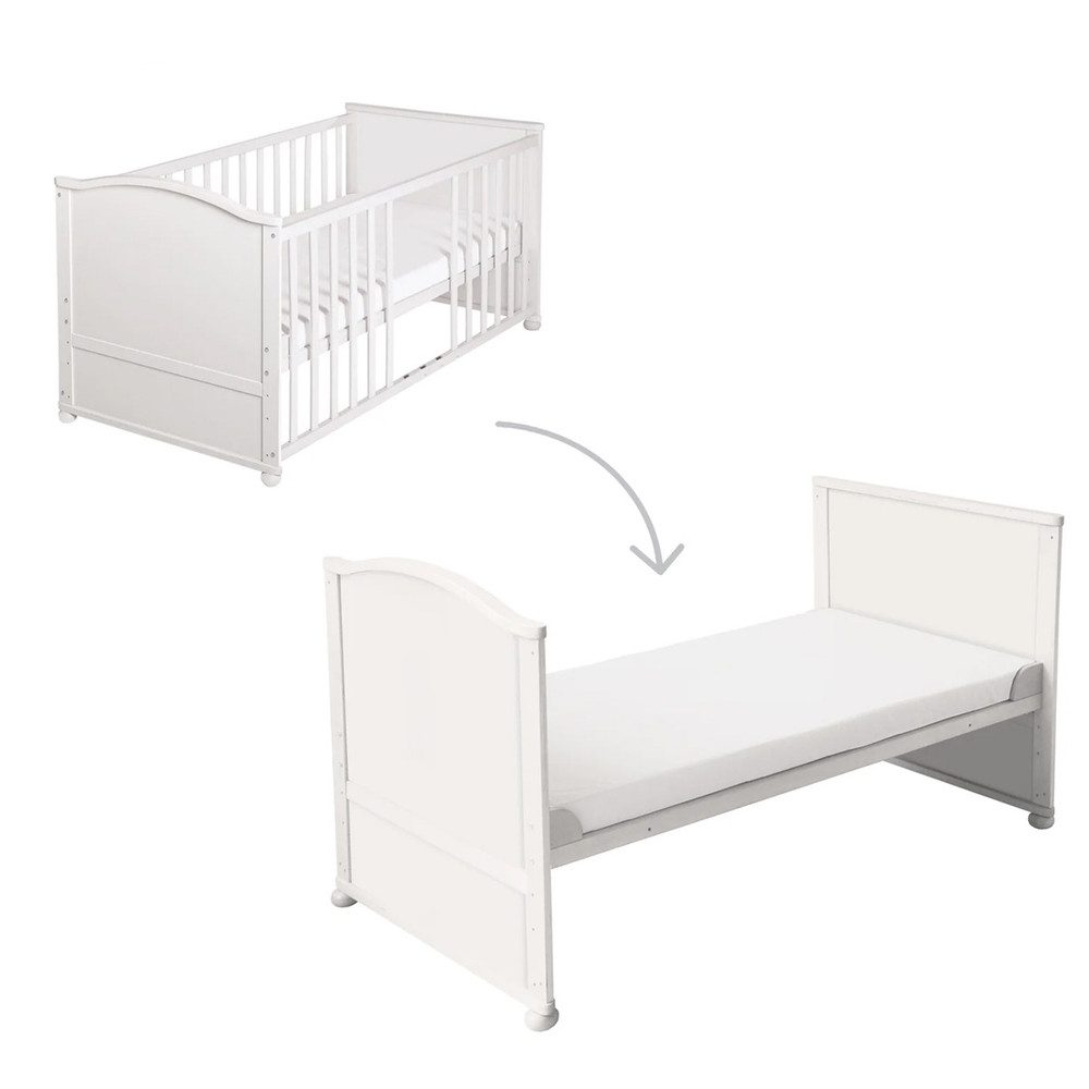 roba® Babymöbel-Set Komplettbett - Adam & Eule - weiß günstig online kaufen
