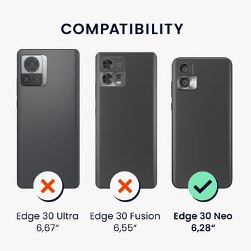 kwmobile Handyhülle Case für Motorola Edge 30 Neo, Hülle Silikon transparent - Silikonhülle