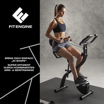 FitEngine Heimtrainer Indoorbike Cardiobike, inkl. Expanderbändern M98 - 81 x 42 x 111 cm