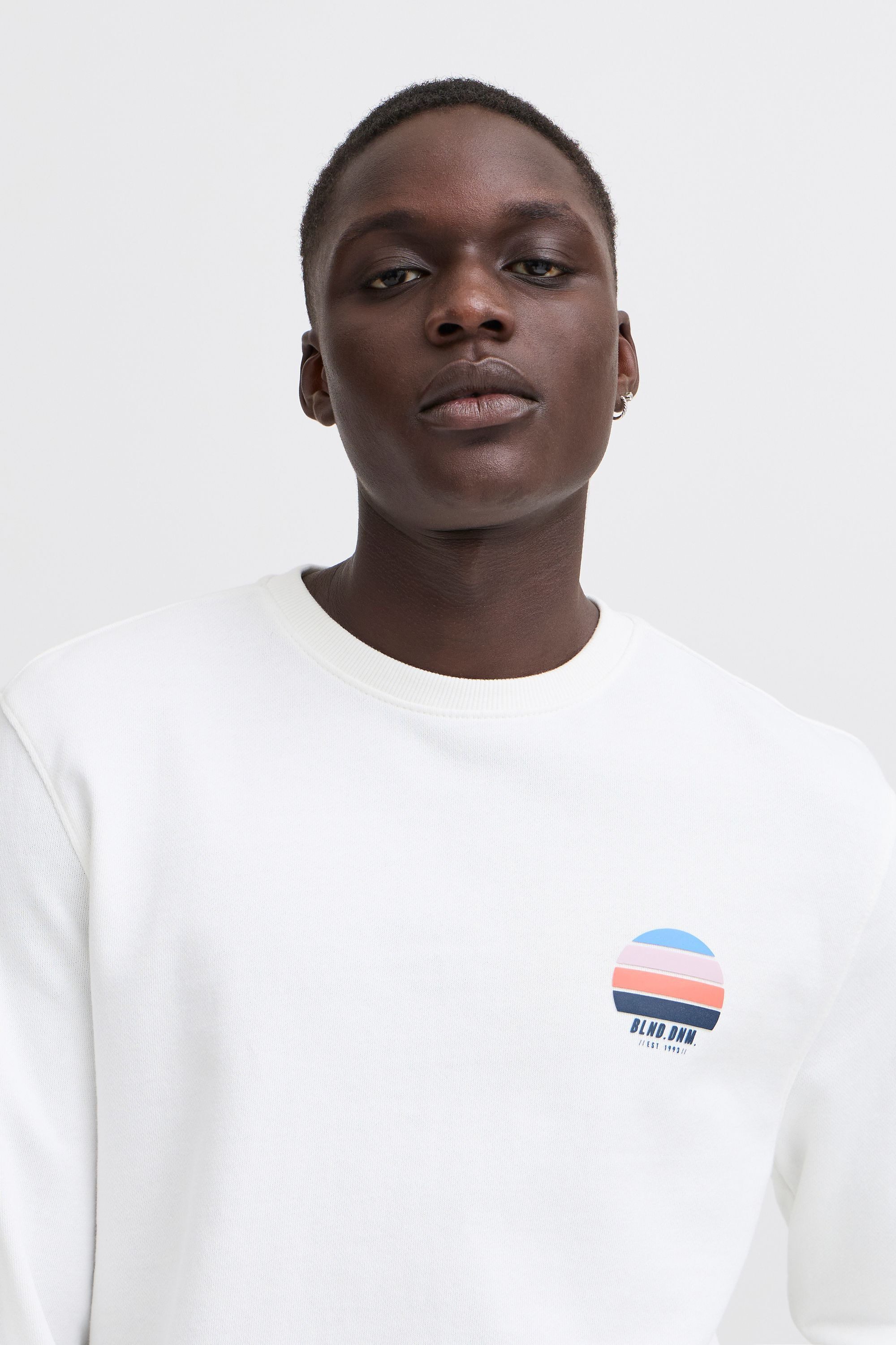 Blend Rundhalspullover BHJarub Lässiger Sweatpullover mit Print