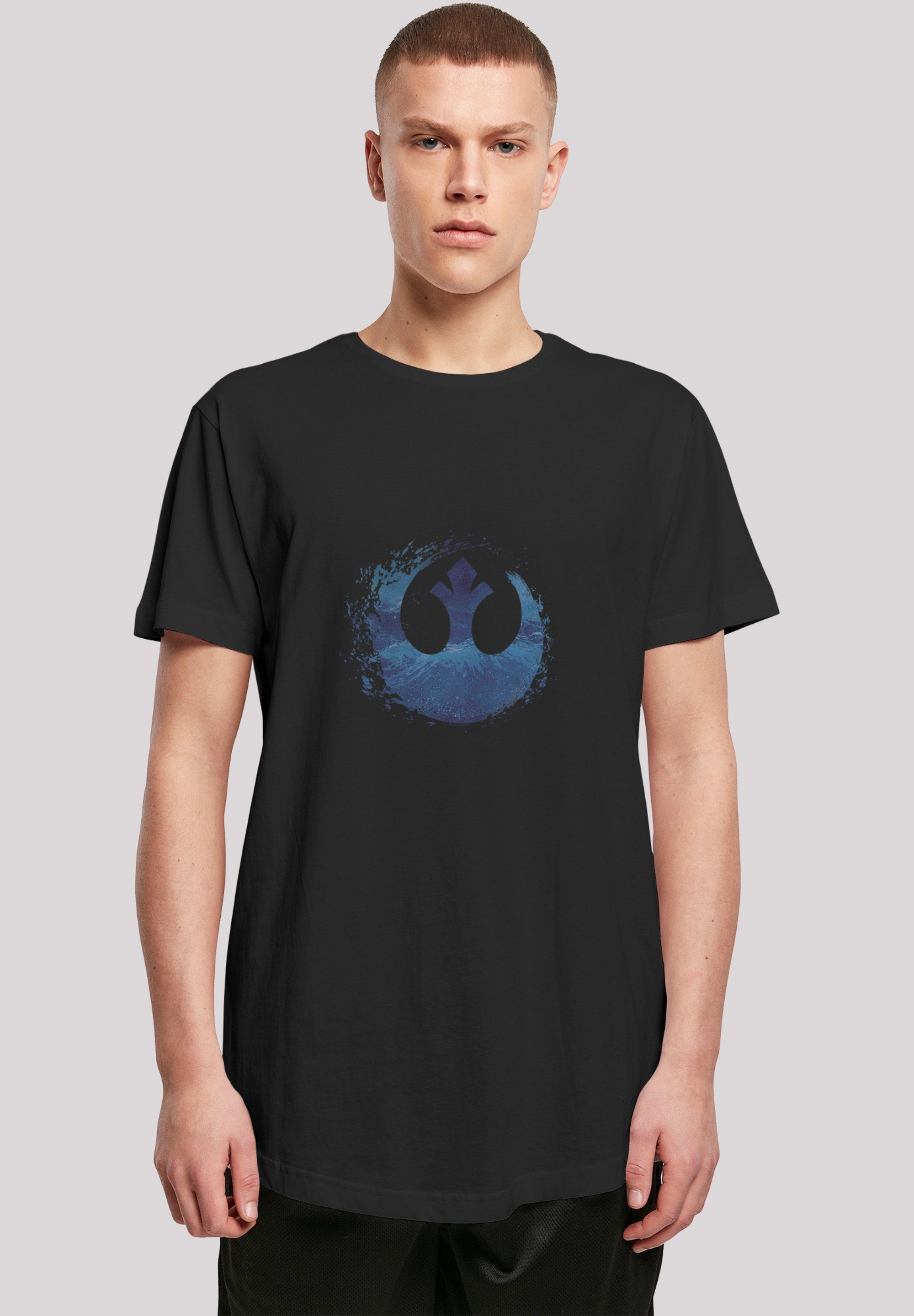 F4NT4STIC T-Shirt Star Wars Rise Of Skywalker Rebellen Logo Wave' Print schwarz
