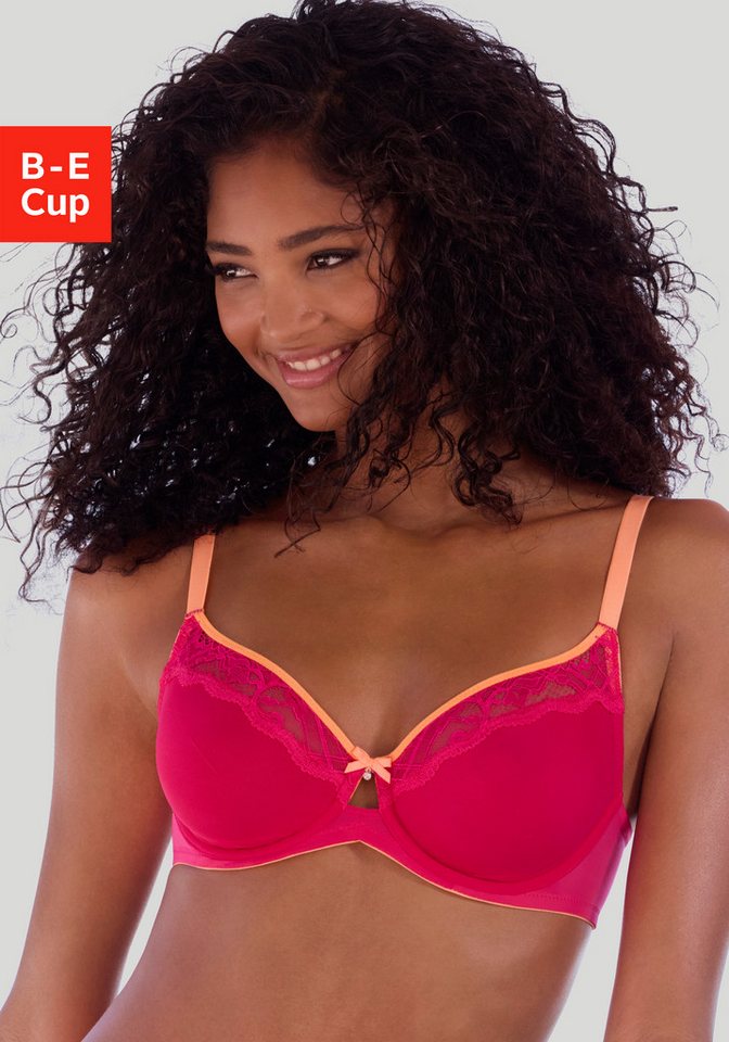 Vivance by Lascana Bügel-BH mit Bügel und hübschen Spitzeneinsätzen, Dessous