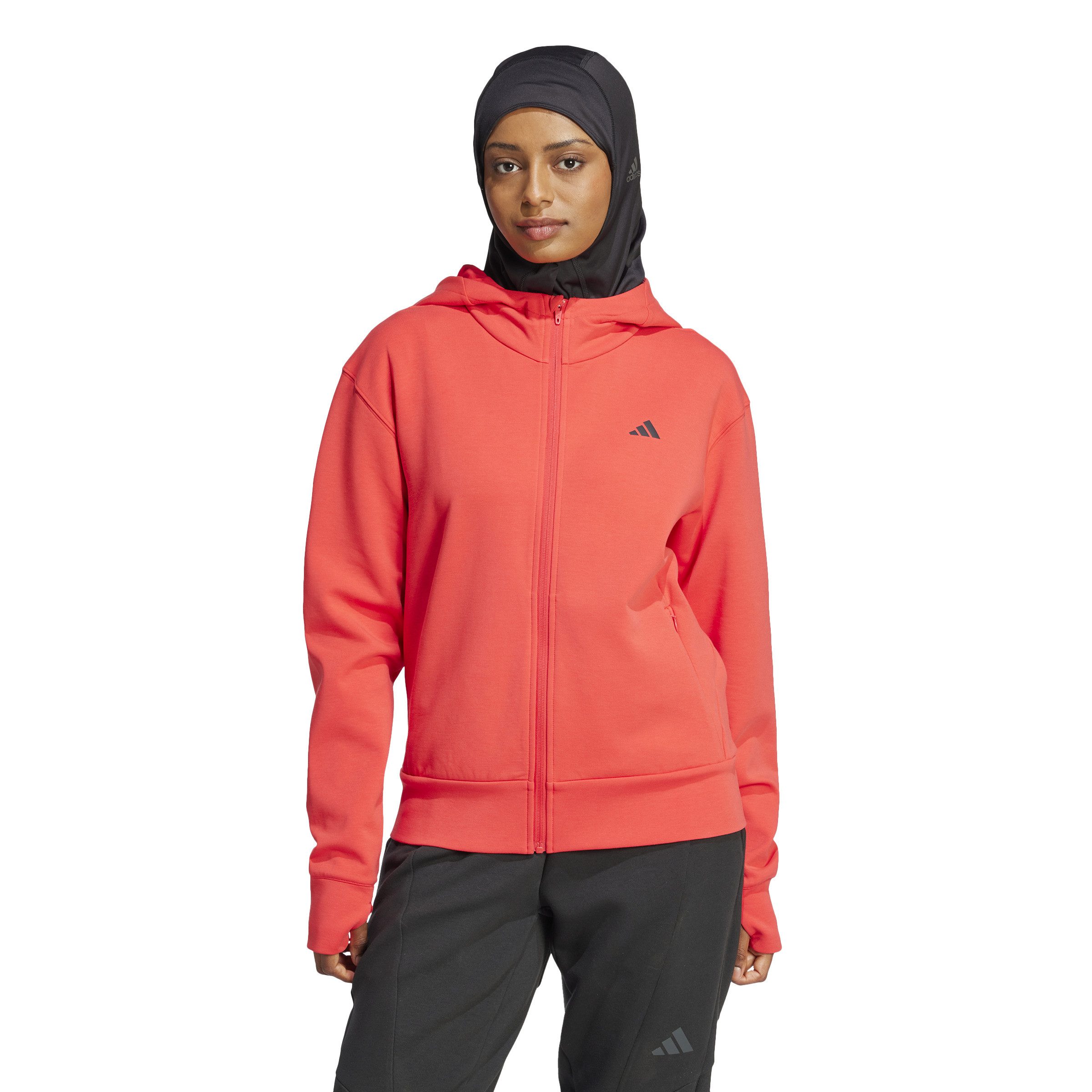 adidas Performance Kapuzensweatshirt D4T FZ HOODIE PURRUB