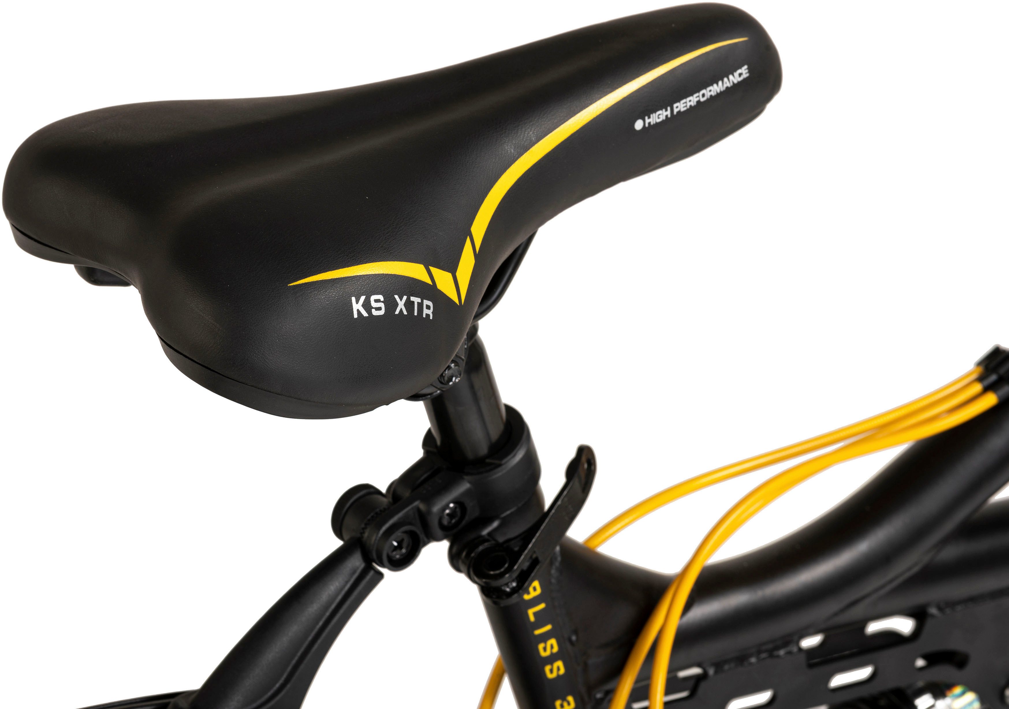 WYLD Mountain Bike Full Suspension 26'' Bliss Black-Yellow 21 Gears, 21-Speed, Derailleur Gears