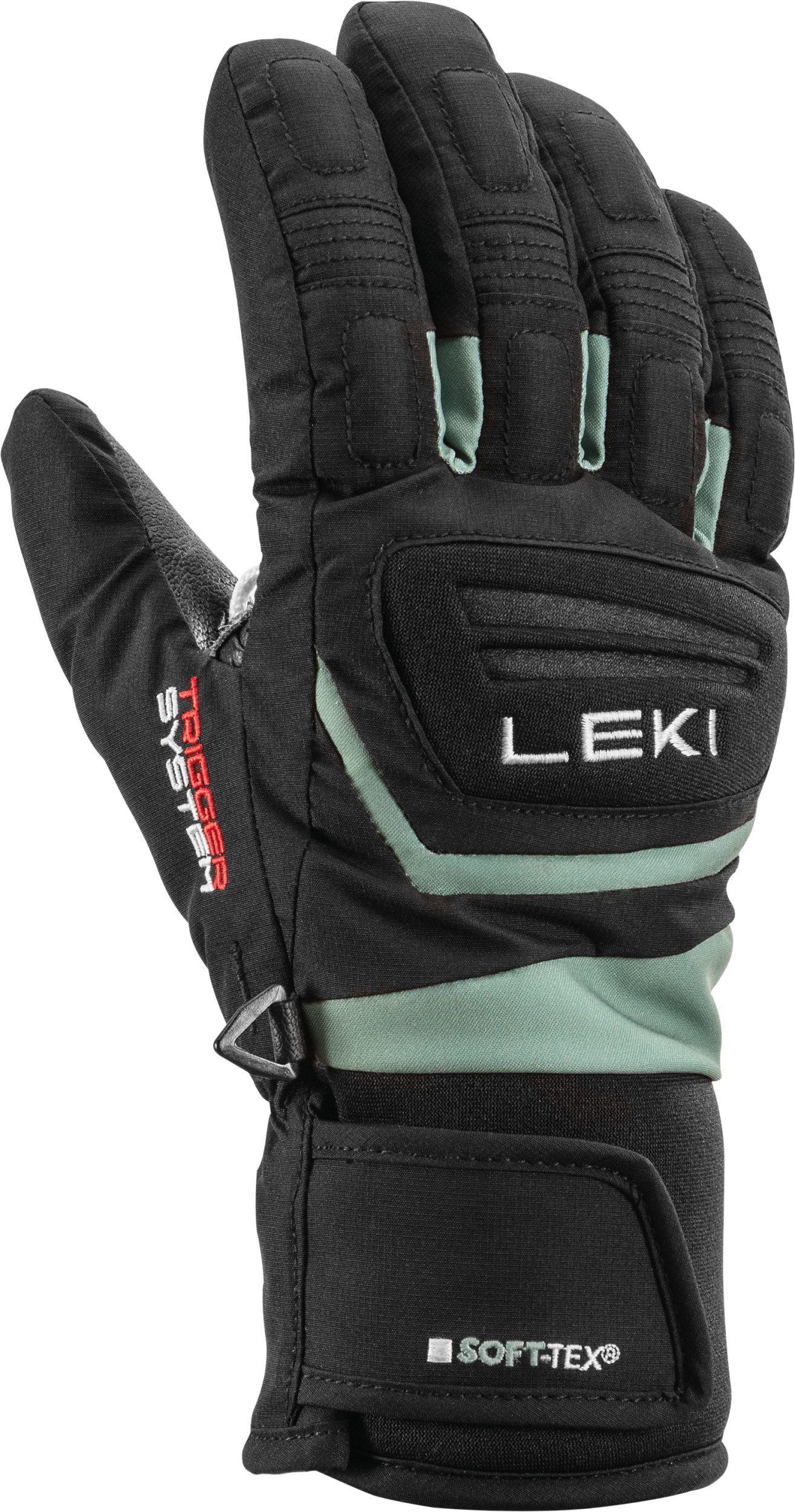 Leki Skihandschuhe Griffin 3D Junior SCHWARZ-GRÜN
