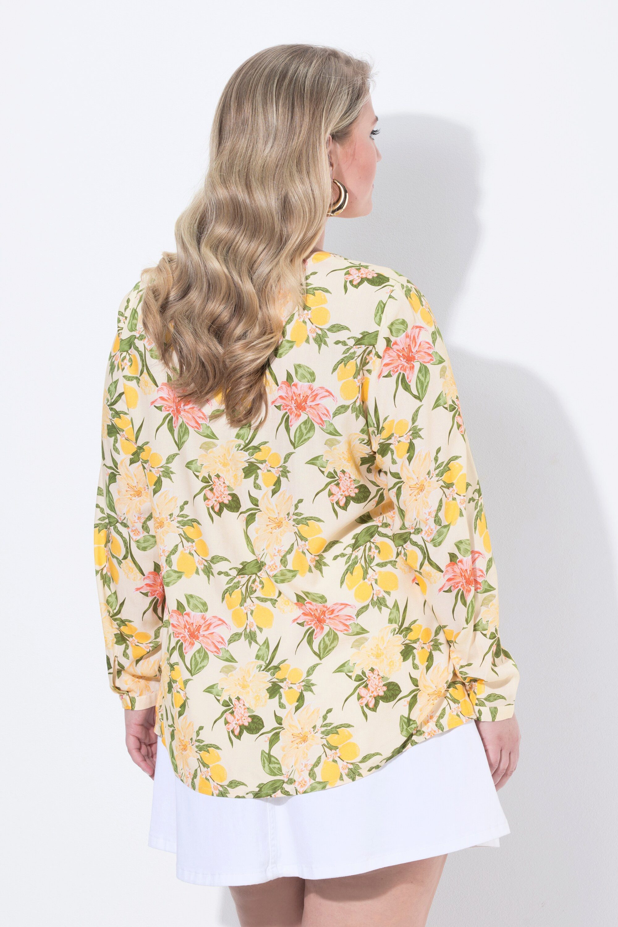 MIAMODA Longbluse Bluse Regular Fit Muster Langarm