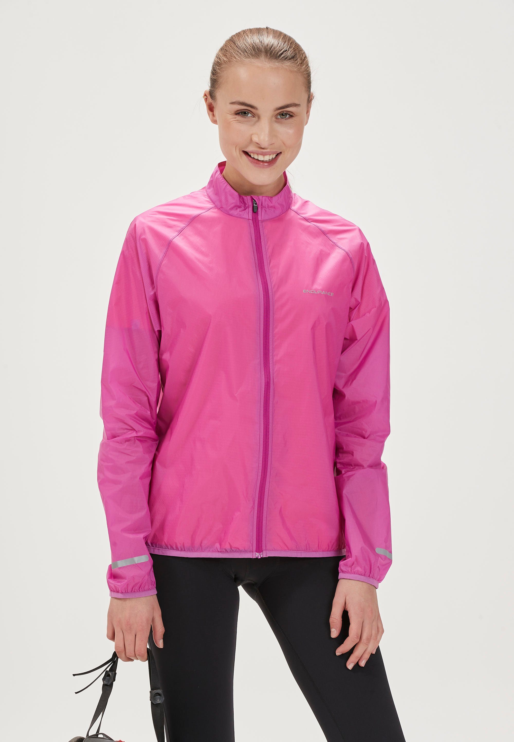 IMMIE W mit Packable extra fuchsia leicht kleinem ENDURANCE Packmaß Softshelljacke