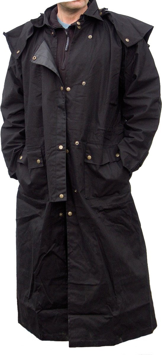 Running Bear Regenmantel Duster Staubmantel Reitmantel schwarz günstig online kaufen