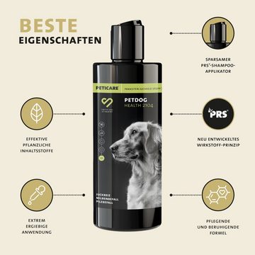 Peticare Tiershampoo Parasiten, Juckreiz Shampoo für Hunde - petDog Health 2104, 250 ml