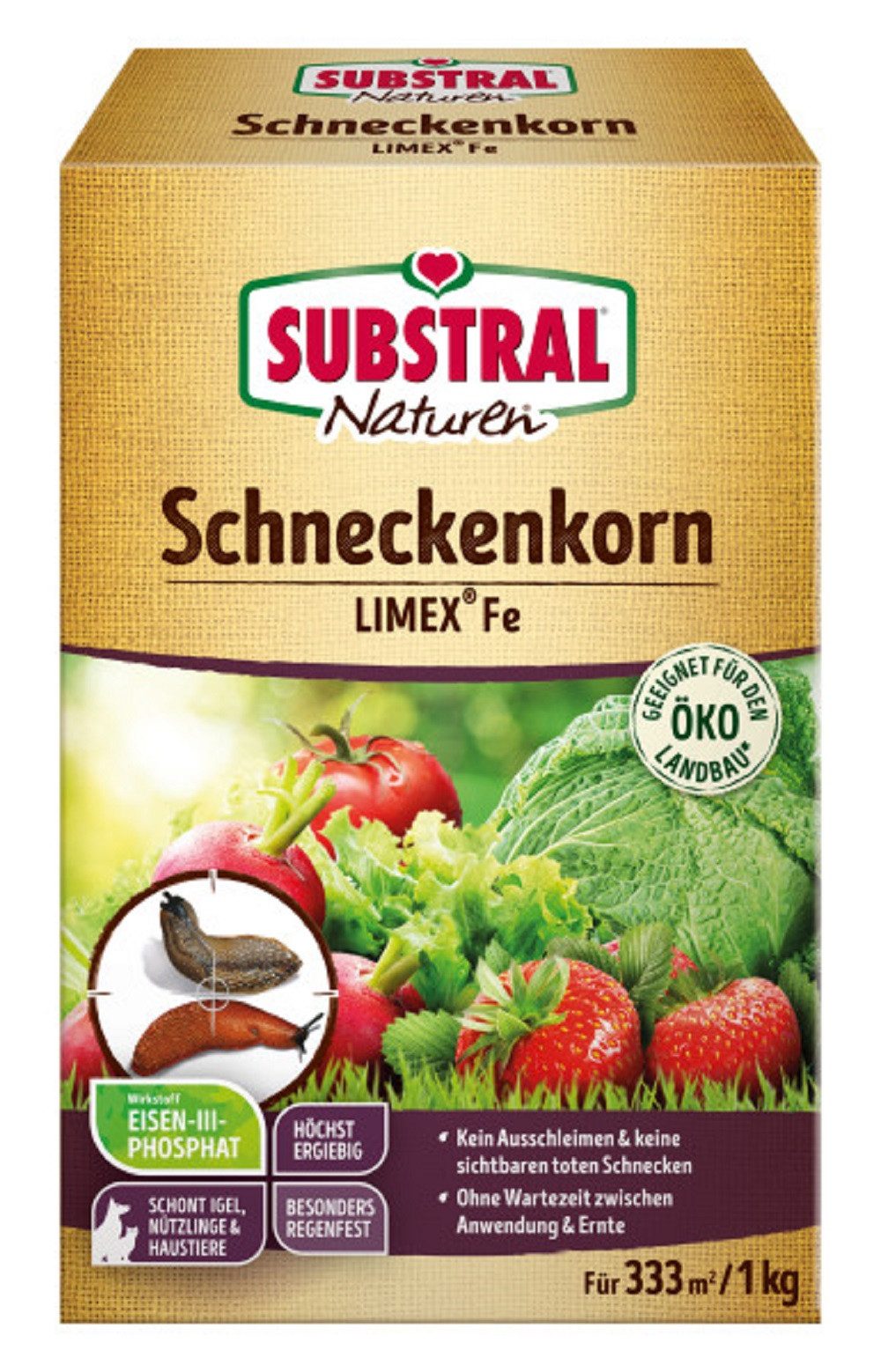 Substral Naturen Vergrämungsmittel Substral Naturen Schneckenkorn Limex Fe 1,0 kg für 333qm