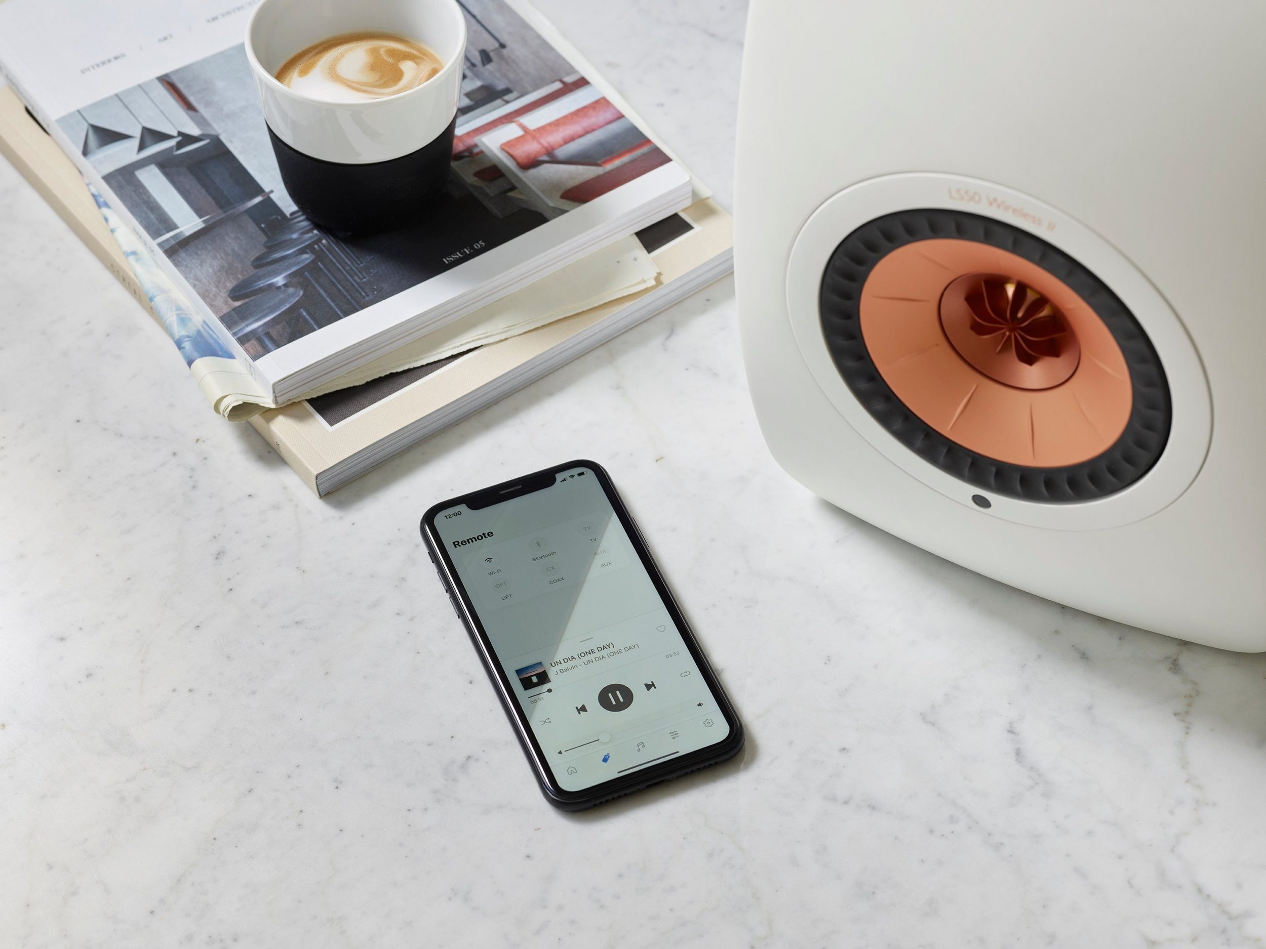 Mineral White Wireless II LS50 KEF Lautsprechersystem