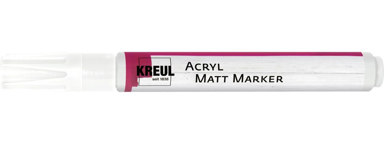 Kreul Acrylfarbe Kreul Acryl Matt Marker Medium weiß