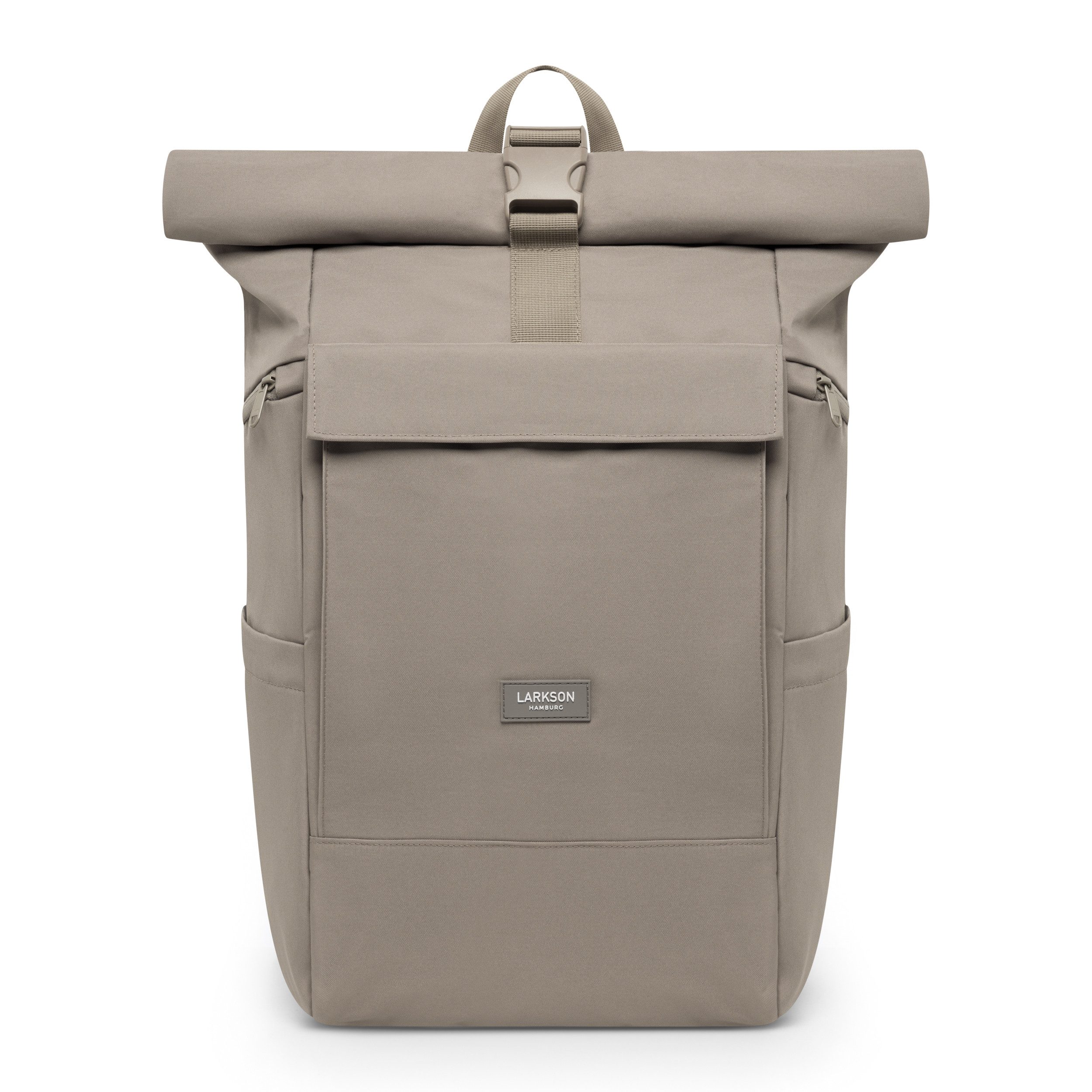 LARKSON Cityrucksack No 4 Large Rolltop Rucksack für Damen und Herren (1-tlg), Geräumiger Rolltop Rucksack für Reisen, Wasserabweisend