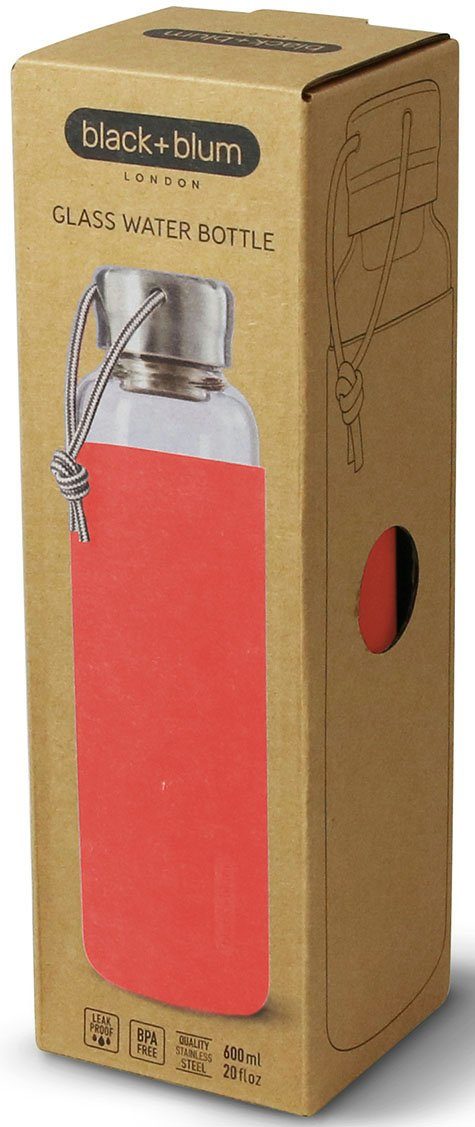 black+blum Trinkflasche, stylisch und auslaufsicher, 600 ml