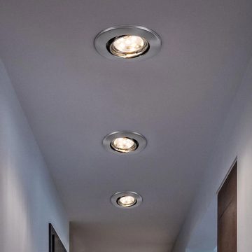 Brilliant LED Einbaustrahler, Leuchtmittel inklusive, LED Einbauleuchte Einbaustrahler Badezimmer Deckenspot schwenkbar