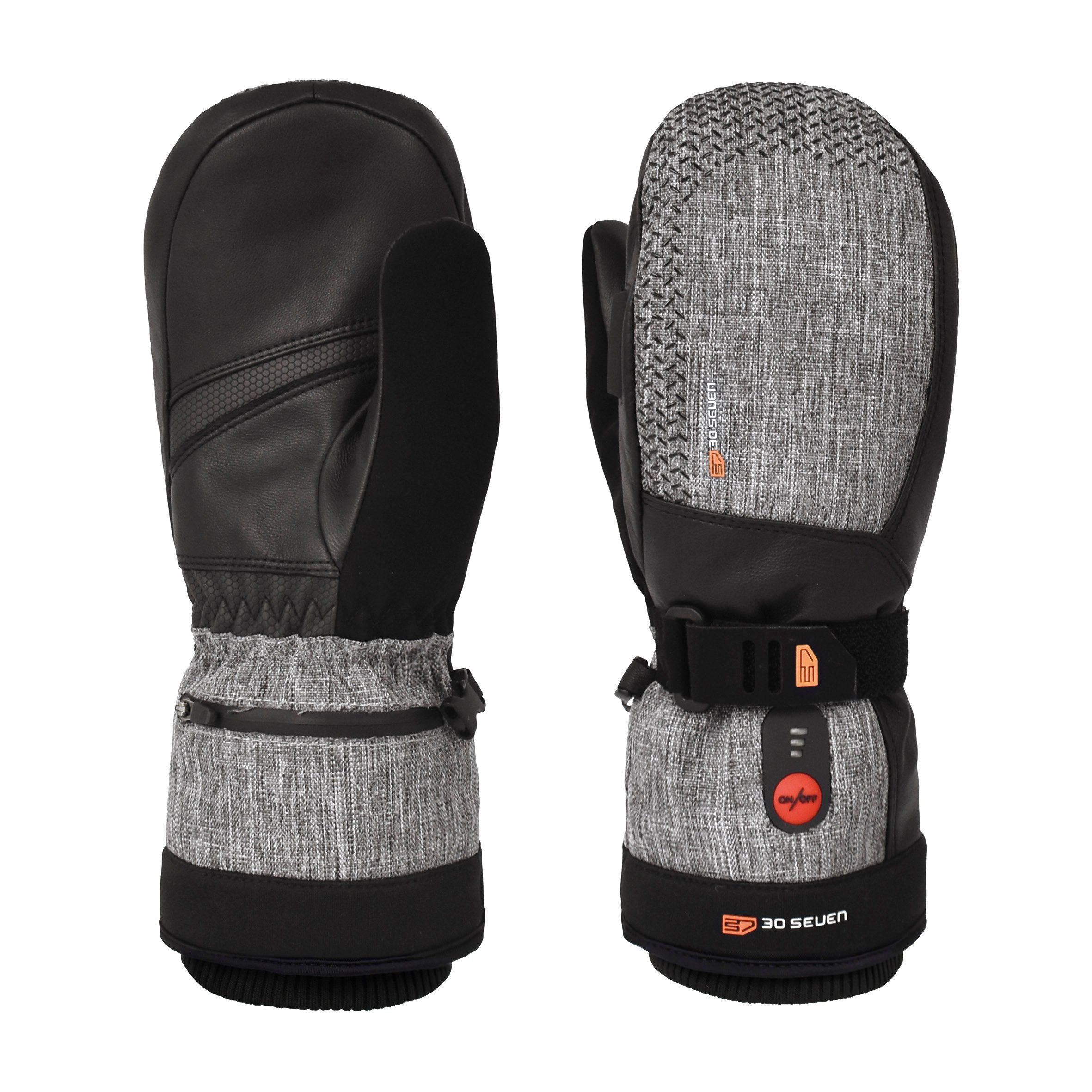 30seven Fäustlinge beheizte Fäustlinge, extra warm - grau 7,4V Set inkl. 2 günstig online kaufen