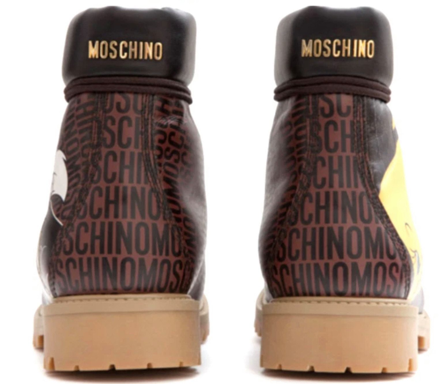 Moschino Looney Tunes Tweety & Sylvester Combat Boots Limited Edition Bootsschuh Limitierte Edition, Sammlerstück, weltweit ausverkauft