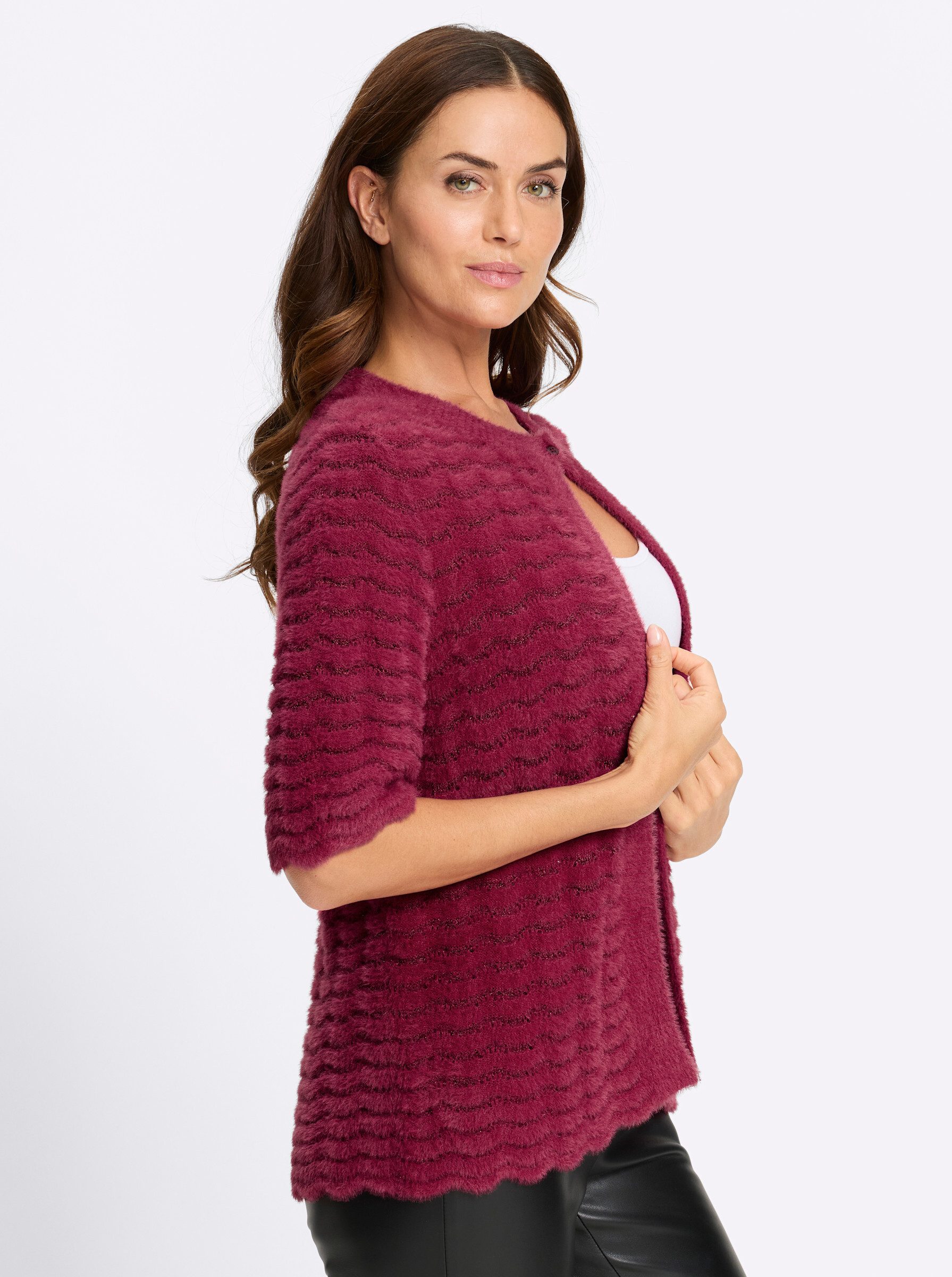 heine Strickjacke Strickjacke Kurzarm