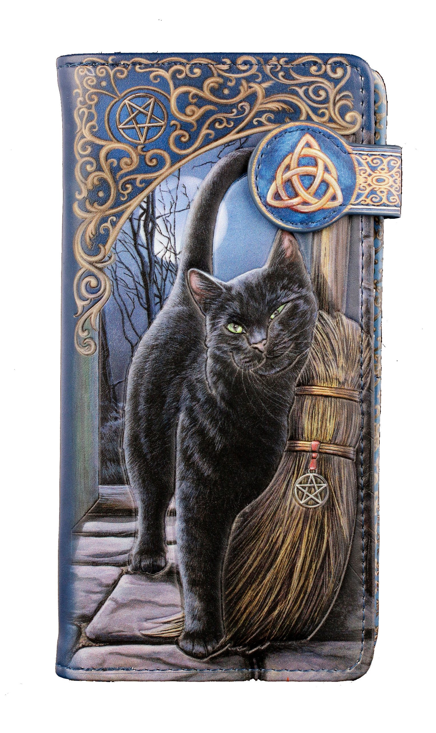 Figuren Shop GmbH Geldbörse Geldbörse mit Katze - A Brush with Magic - geprägt Lisa Parker Fantasy