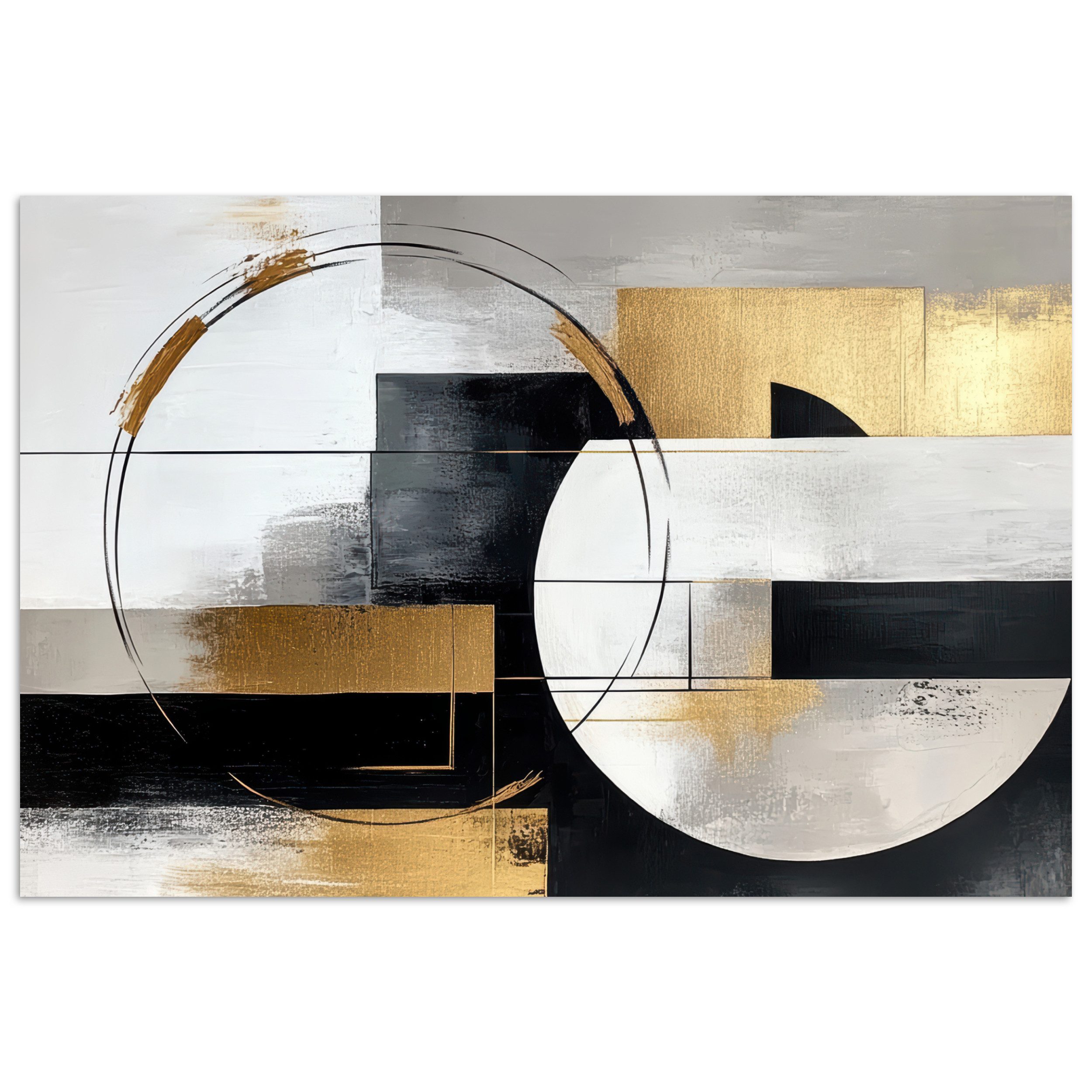 MuchoWow Poster Abstrakt - Gold - günstig online kaufen