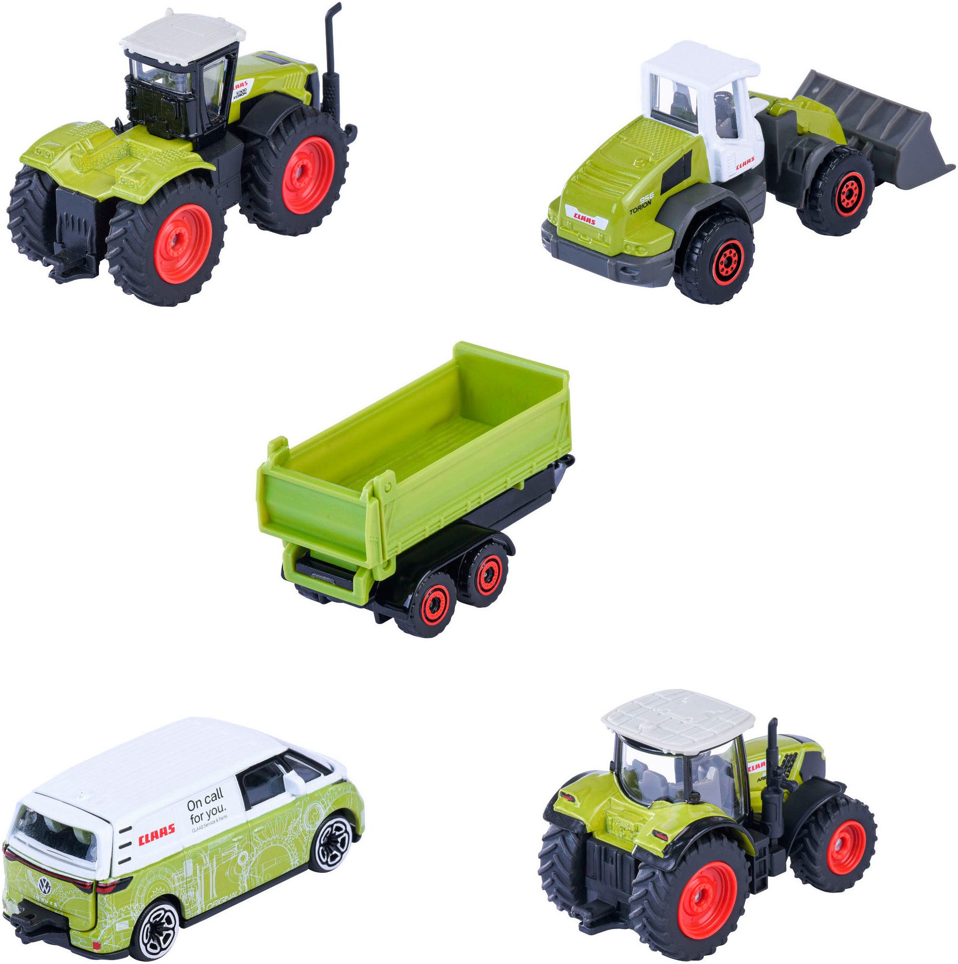 majORETTE Spielzeug-Traktor Claas Farm 5 Pieces Giftpack, (Set, 5-tlg) günstig online kaufen