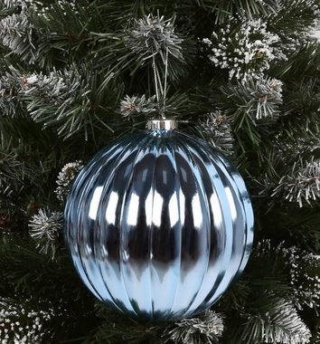 Sarcia.eu Weihnachtsbaumkugel Blaue Kugeln aus Kunststoff 15 cm, 3 Stück x 1 Pack