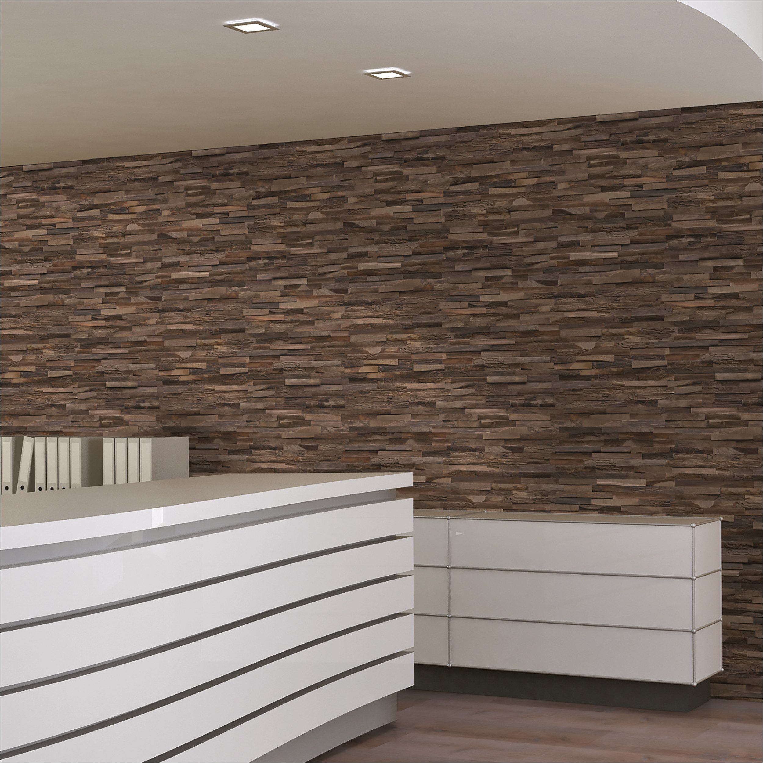 INDO 3D Wandpaneel Teak Elegance, BxL: 20,00x50,00 cm, 0,10 qm, (Packung, V günstig online kaufen